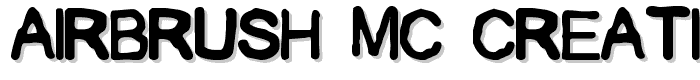 airbrush MC.Creative font